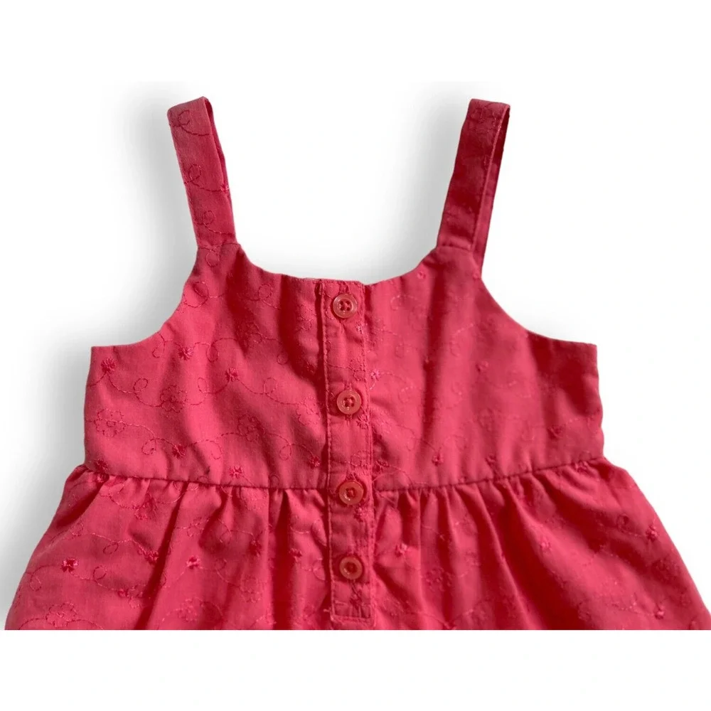 Penelope Mack Girls Pink Dress Watermelon Bow 24 Months
